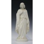 A Copeland Parian figure of the Shakespearian character Hermione, post 1860, modelled by W.