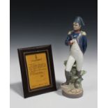 A Lladro limited edition porcelain figure of Napoleon Bonaparte, model No. 5338, No. 528 of 5000,