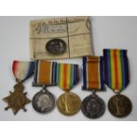 A 1914-15 Star to '110816 Pnr.W.Parker, R.E.', a 1914-18 British War Medal and a 1914-19 Victory