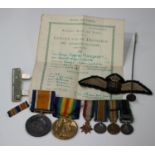 A 1914-18 British War Medal and a 1914-19 Victory Medal to '28546.1.A.M. T.J.Carroll. R.A.F.', a