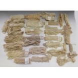 A group of mainly 19th century lacework borders, trims and edging.Buyer’s Premium 29.4% (including