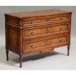 A modern Louis XVI style simulated mahogany 'Versailles' chest by Julian Chichester, fitted with