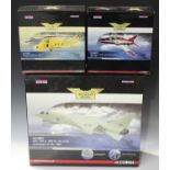 Seven Corgi The Aviation Archive limited edition aircraft, comprising an AA38601 BAC TSR-2 XR219 -