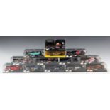 Thirteen Minichamps 1:43 scale model Formula 1 cars, including three Red Bull, a Toro Rosso Jordan