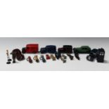 A collection of Dinky Toys vehicles, including a No. 30b Rolls-Royce, a No. 139b Hudson Sedan, a No.