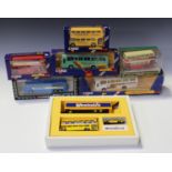 A good collection of Corgi cars, commercial vehicles and public transport vehicles, including some