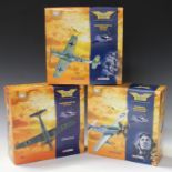 Nine Corgi The Aviation Archive limited edition Flying Aces aircraft, comprising an AA31907