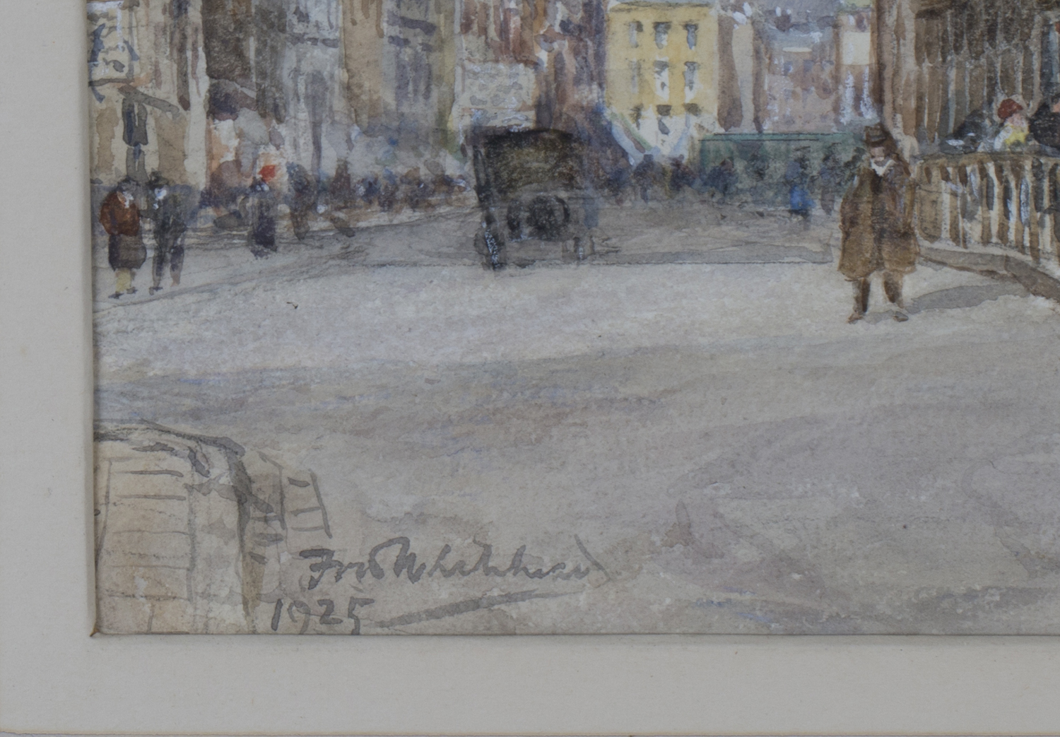 Frederick William Newton Whitehead - Regent Street with Liberty Department Store, watercolour, - Image 4 of 4