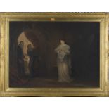 Henry Anelay - 'A Scene from Macbeth', 19th century watercolour, signed recto, titled label verso,
