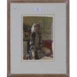 Ken Howard - 'Marika III', 20th century watercolour, signed recto, titled to Business Art