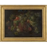 Follower of Joris van Son - Still Life with Grapes, Peaches, Summer Berries and Pomegranate, 19th