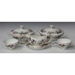 A Wedgwood bone china 'Hathaway Rose' pattern part service, including two tureens and covers,