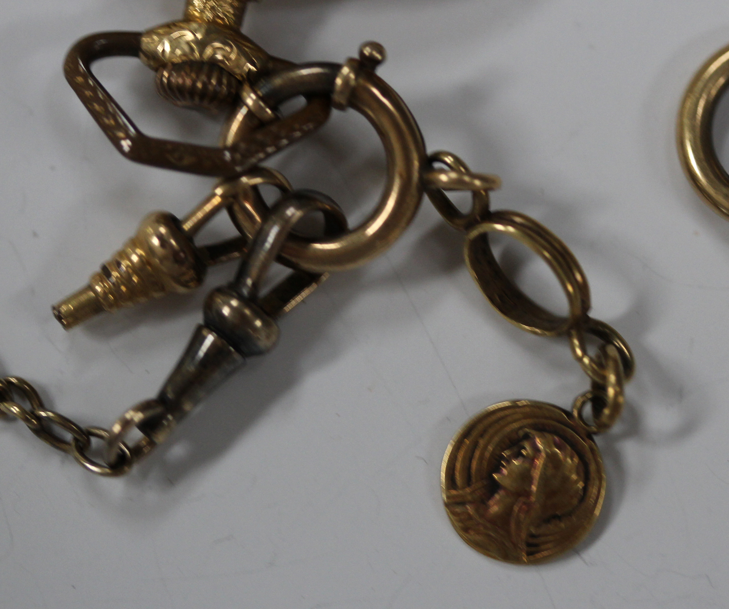 An Election gold cased and enamelled keyless wind open-faced dress watch with a signed jewelled - Image 4 of 6