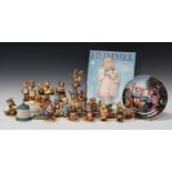 Sixteen Goebel Hummel figures, including Apple Tree Boy, Culprits, Token of Love, Little Nurse and