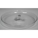 A Steuben clear glass Snail pattern bowl, etched mark to base, diameter 27cm.Buyer’s Premium 29.