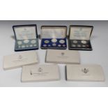 A large collection of silver and other British Commonwealth and Colonies coin sets, including