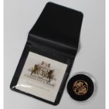 An Elizabeth II sovereign 2017 with certificate and pouch.Buyer’s Premium 29.4% (including VAT @