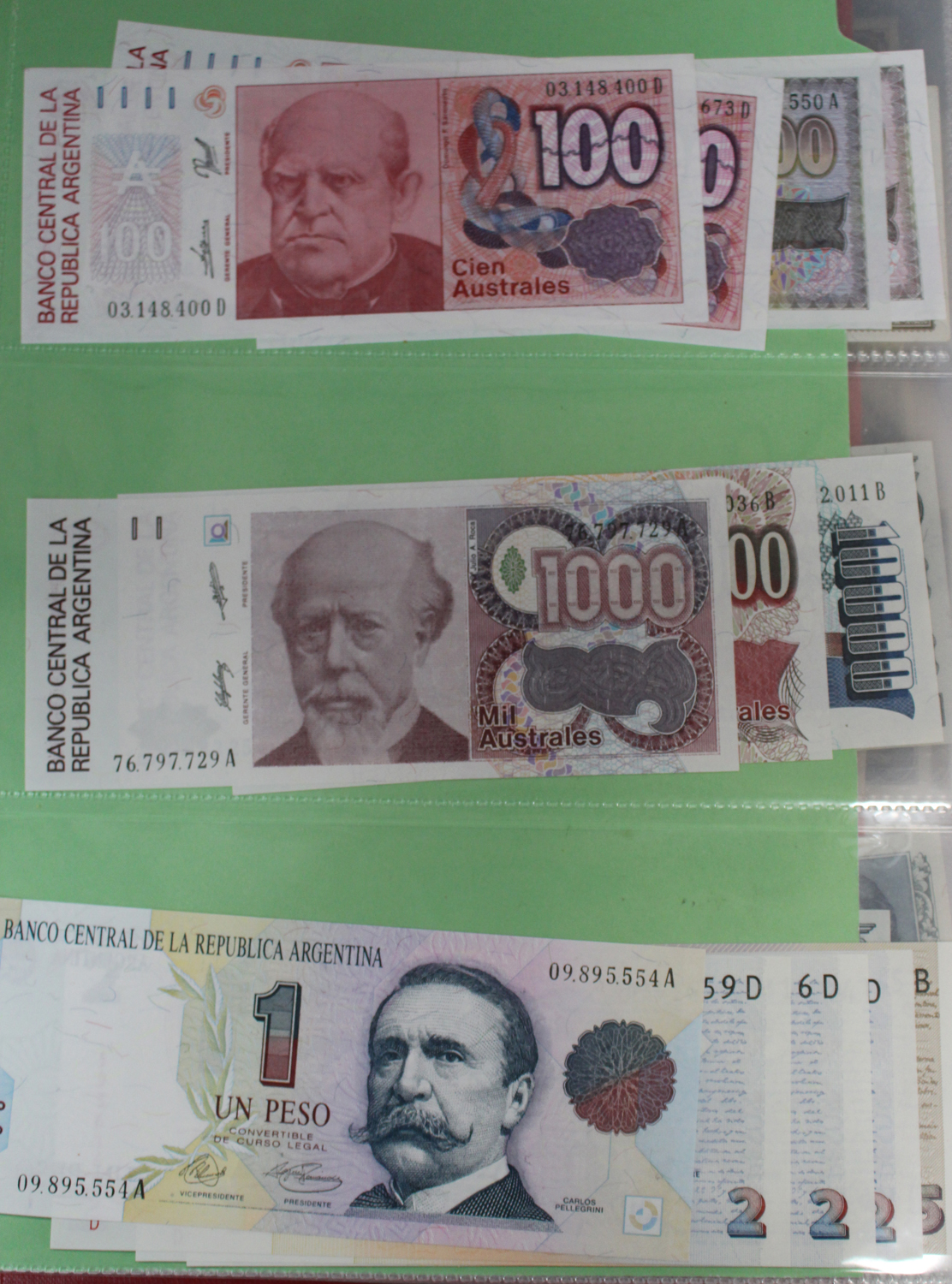 A large collection of 20th century and early 21st century South American banknotes, in three - Image 14 of 16