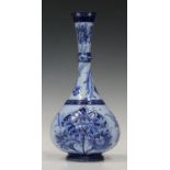 A MacIntyre Florian Ware bottle vase, 1898-1905, designed by William Moorcroft, decorated in