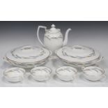 A Royal Worcester Harvest Ring pattern part service, including two tureens and covers, sauce boat