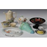 A mixed group of mostly Art Deco ceramics, including a quantity of Shelley cups and saucers, a