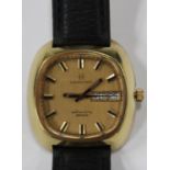 A Hamilton Selfwinding 36000 gilt metal fronted and steel backed gentleman's wristwatch with a