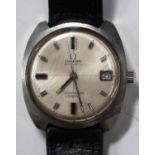 An Omega Automatic Seamaster Cosmic steel cased gentleman's wristwatch, the signed silvered dial