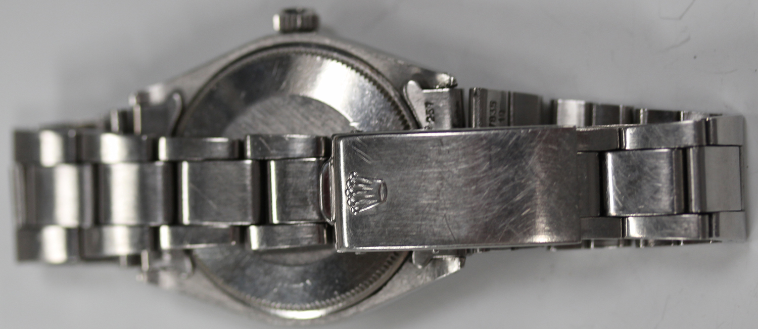 A Rolex Oyster Perpetual Air-King steel gentleman's bracelet wristwatch, the signed black dial - Image 2 of 7