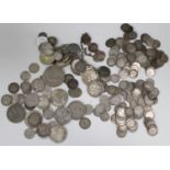 A group of British and world silver, silver nickel and other coins.Buyer’s Premium 29.4% (
