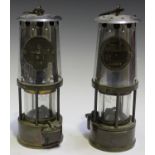 A mid-20th century miner's lamp by 'The Protector Lamp & Lighting Co Ltd', Type 6, together with