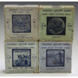 A group of magic lantern slides, including three boxed Primus Junior Lecturers' Series sets and