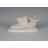 Eduardo Paolozzi - a cast plaster model of a snail, unsigned, length 19cm.Buyer’s Premium 29.4% (