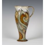 A Royal Doulton stoneware jug, early 20th century, by Mark V. Marshall, the tapering baluster body