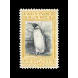 A Falkland Islands 1933 centenary 5 shilling stamp, mint.Buyer’s Premium 29.4% (including VAT @ 20%)