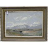 Edward Callam - 'Sussex Downs near Telscombe', 20th century oil on board, signed recto, titled