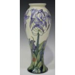 A Moorcroft pottery Fly Away Home pattern baluster vase, circa 2005, impressed and painted marks