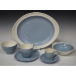 A Wedgwood 'Summer Sky' pattern part service, comprising two graduated platters, six breakfast