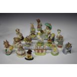 Thirteen Royal Albert Beatrix Potter figures, comprising Tommy Brock, Mrs Tiggy Winkle Takes Tea,