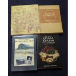 A collection of Japanese art reference books, including 'Japanese Paintings' by Janice Katz, '