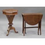 An Edwardian mahogany oval Sutherland occasional table, height 63cm, width 79cm, depth 61cm,