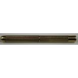 An early 20th century gold cased propelling pencil by Sampson Mordan & Co, the barrel with