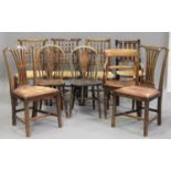A group of nine mainly 19th century provincial chairs.Buyer’s Premium 29.4% (including VAT @ 20%) of