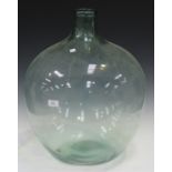 A 20th century clear glass carboy of typical globular form, height 54cm.Buyer’s Premium 29.4% (