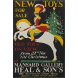 Claud Lovat Fraser - 'New Toys for Sale', early 20th century colour lithograph, printed by the