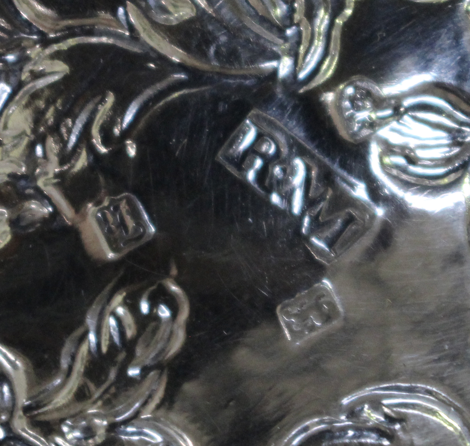 A George III silver punch ladle, the oval shaped bowl decorated with leaves and flowers, with a - Image 2 of 2