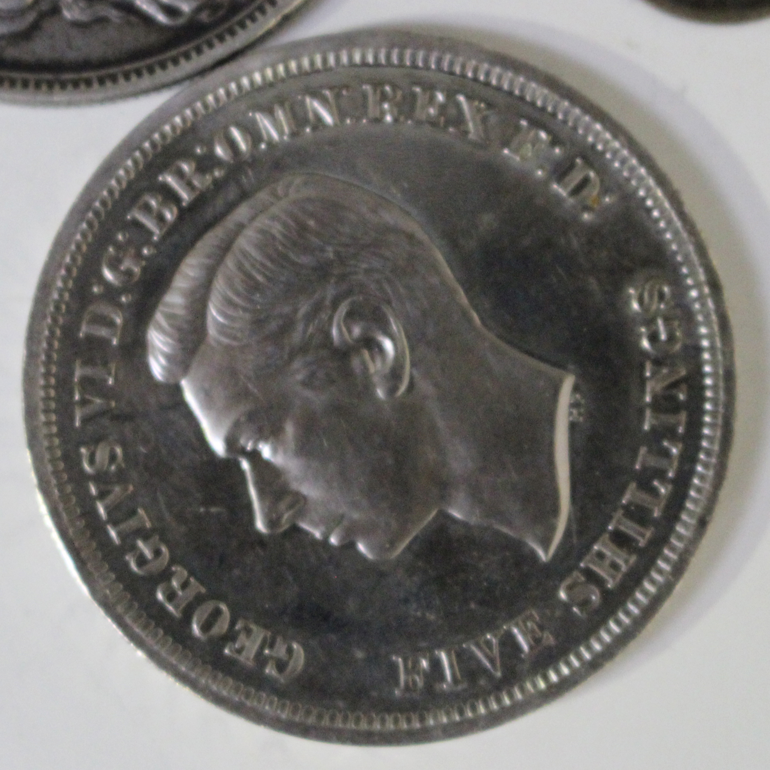 A small group of British pre-1920 silver coins, including a Victoria Jubilee Head crown 1890, and - Image 4 of 4