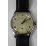 An Omega steel cased gentleman's wristwatch, circa 1952, the signed jewelled movement numbered '