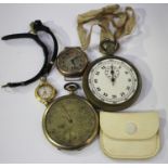 A Rotary gold circular cased lady's wristwatch, the signed silvered dial with gilt arrow shaped hour