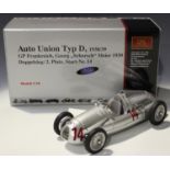 A CMC Exclusive Models 1:18 scale model Auto Union Typ D 1938/39 GP Frankreich George Schorsch Meier