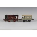 A Hornby gauge O clockwork No. 1 LMS Special Tank Goods Set, comprising 0-4-0 locomotive 70,